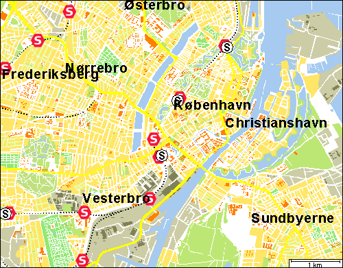 Kort over København
